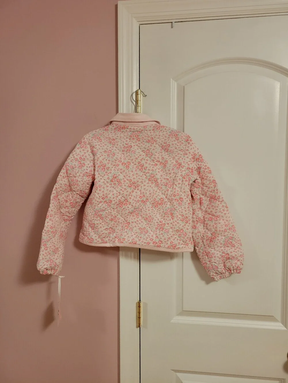 NWT LoveShackFancy x Target Charlotte Roseheart Quilted Barn Jacket - Pink- M